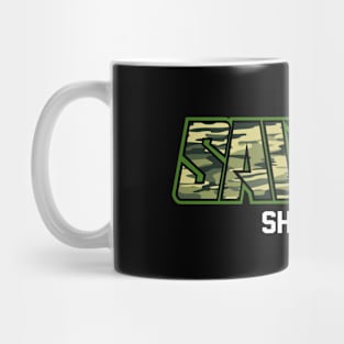 Video Game Sniper "Savage Shooter" Camo Design Mug